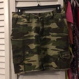 Camo Mini Skirt